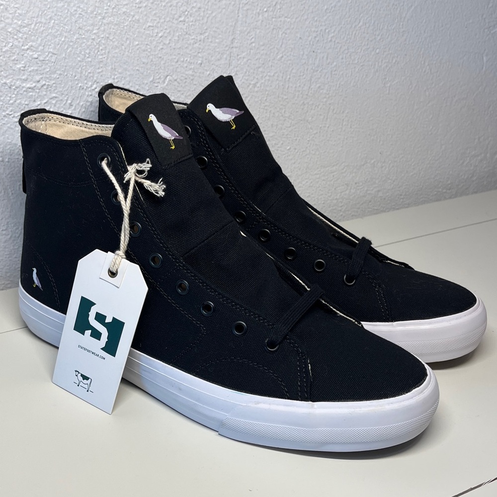 (47) State Bushwick seagull Black High-Top Sneakers